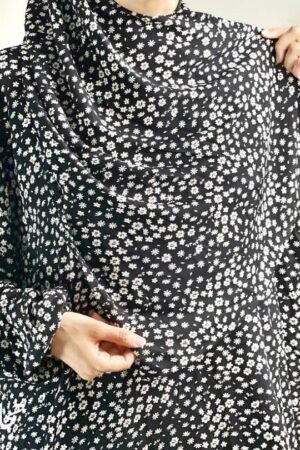 إسدال زهرة أسود